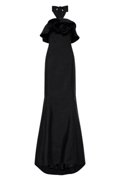 Carla Zampatti Black dress long dress 616271 nobg Carla Zampatti Black dress long dress 616271 nobg