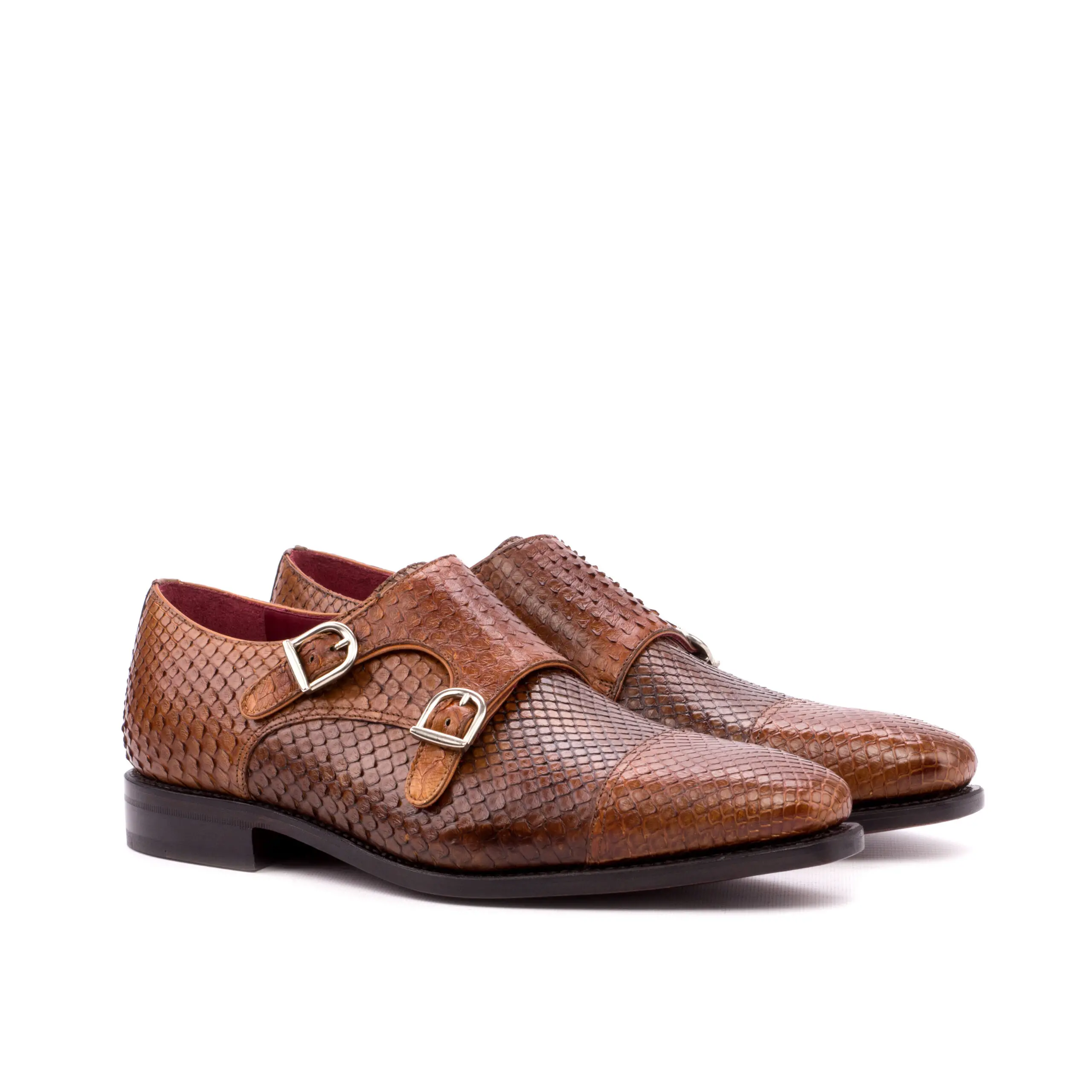 Brown Double Monk Shoe Brown Double Monk Shoe