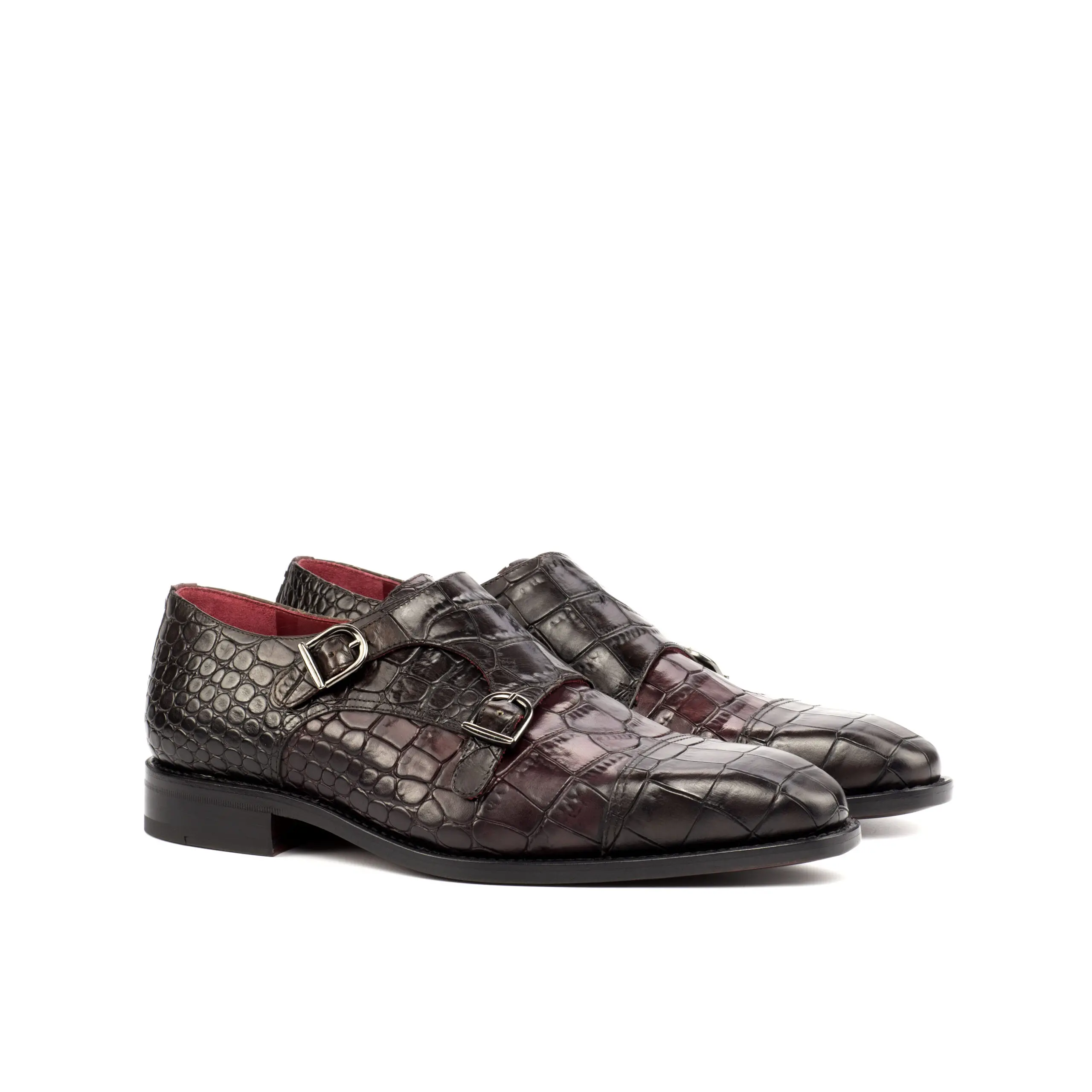 Brown Double Monk Shoe Brown Double Monk Shoe