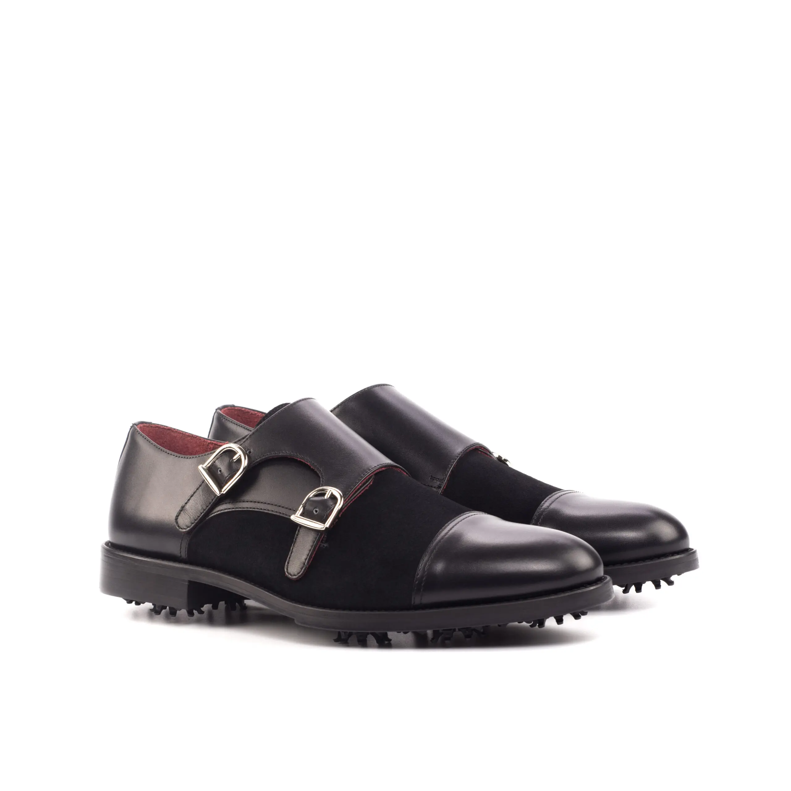 Black Double Monk Shoe Black Double Monk Shoe