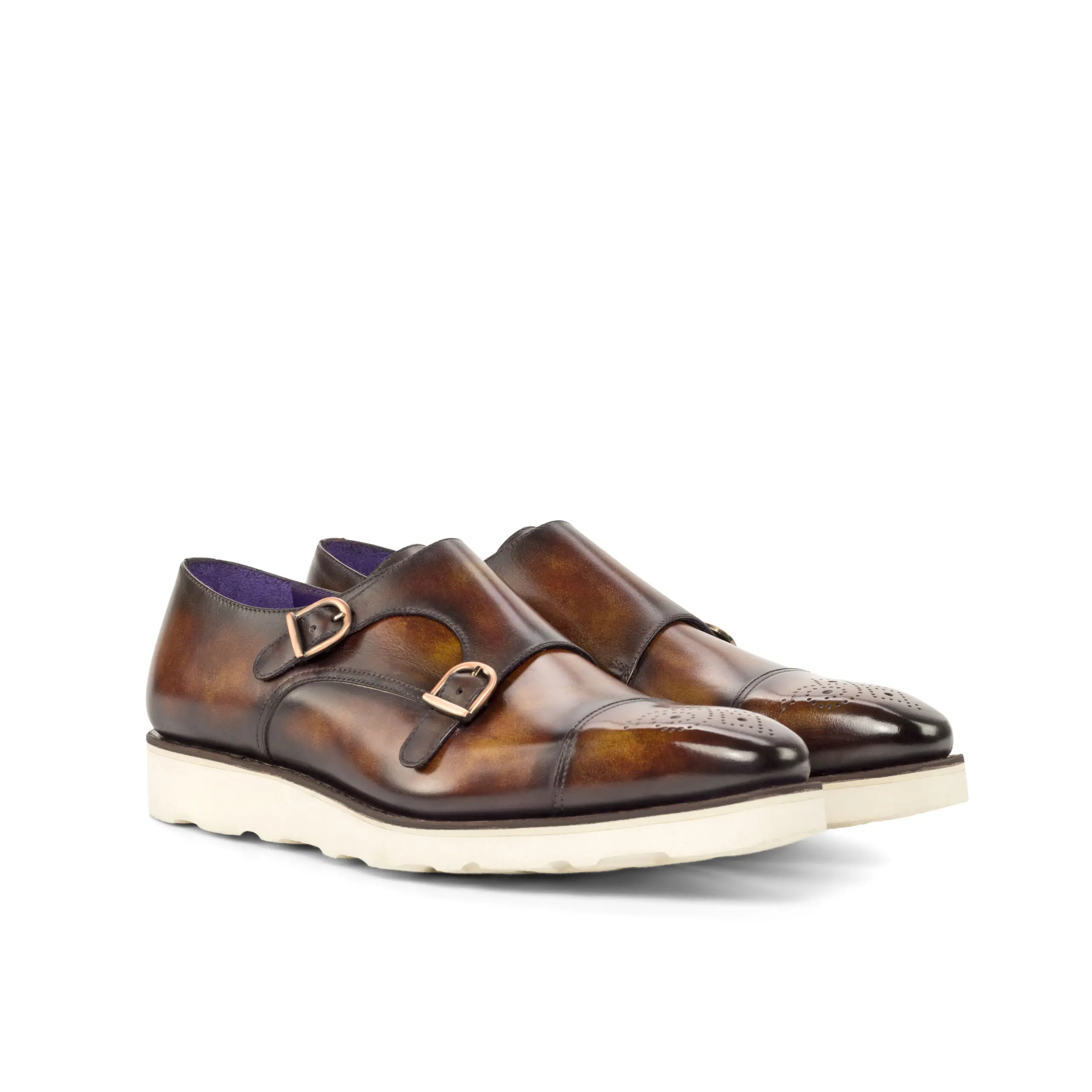 Burgundy Double Monk Shoe Burgundy Double Monk Shoe