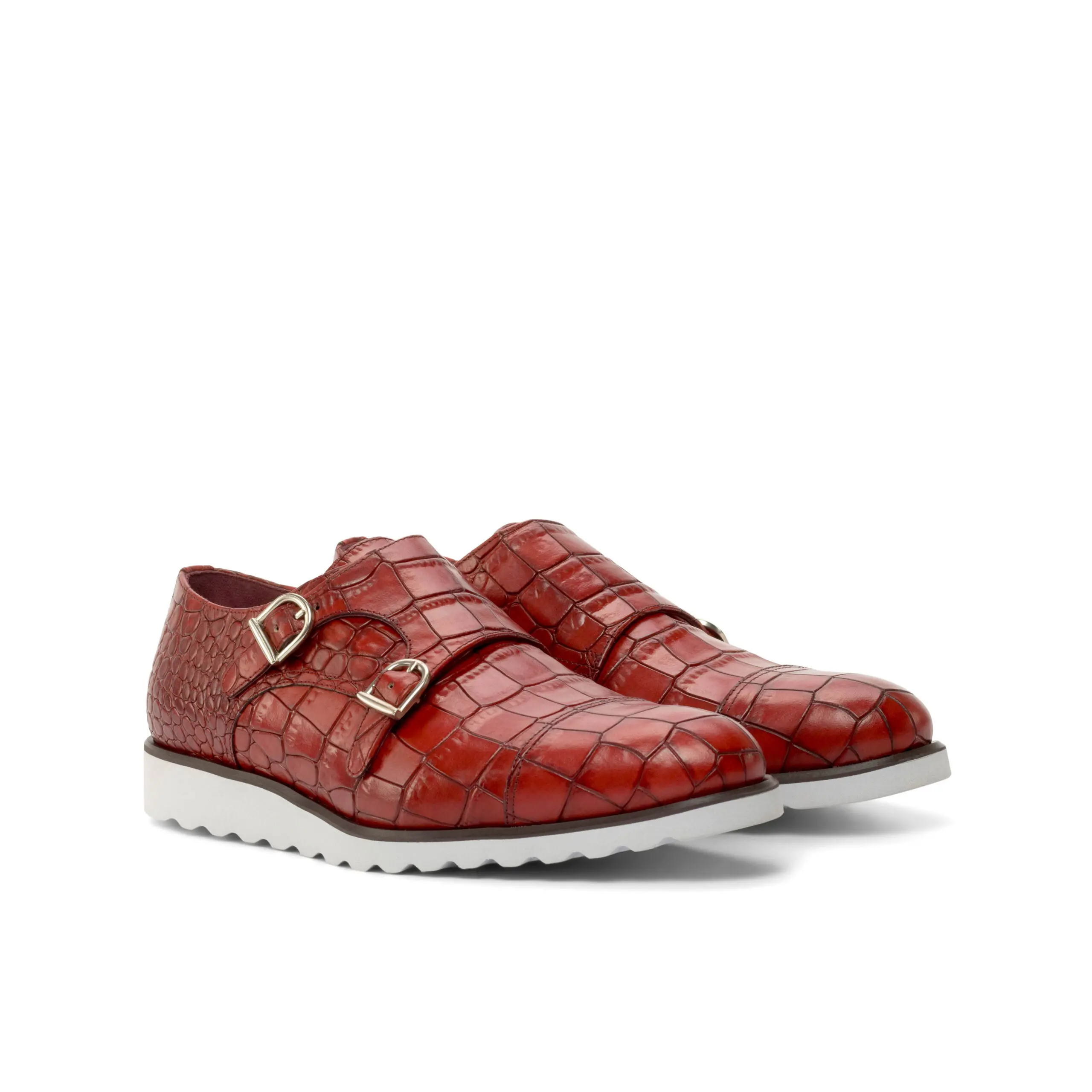 Burgundy Double Monk Shoe Burgundy Double Monk Shoe
