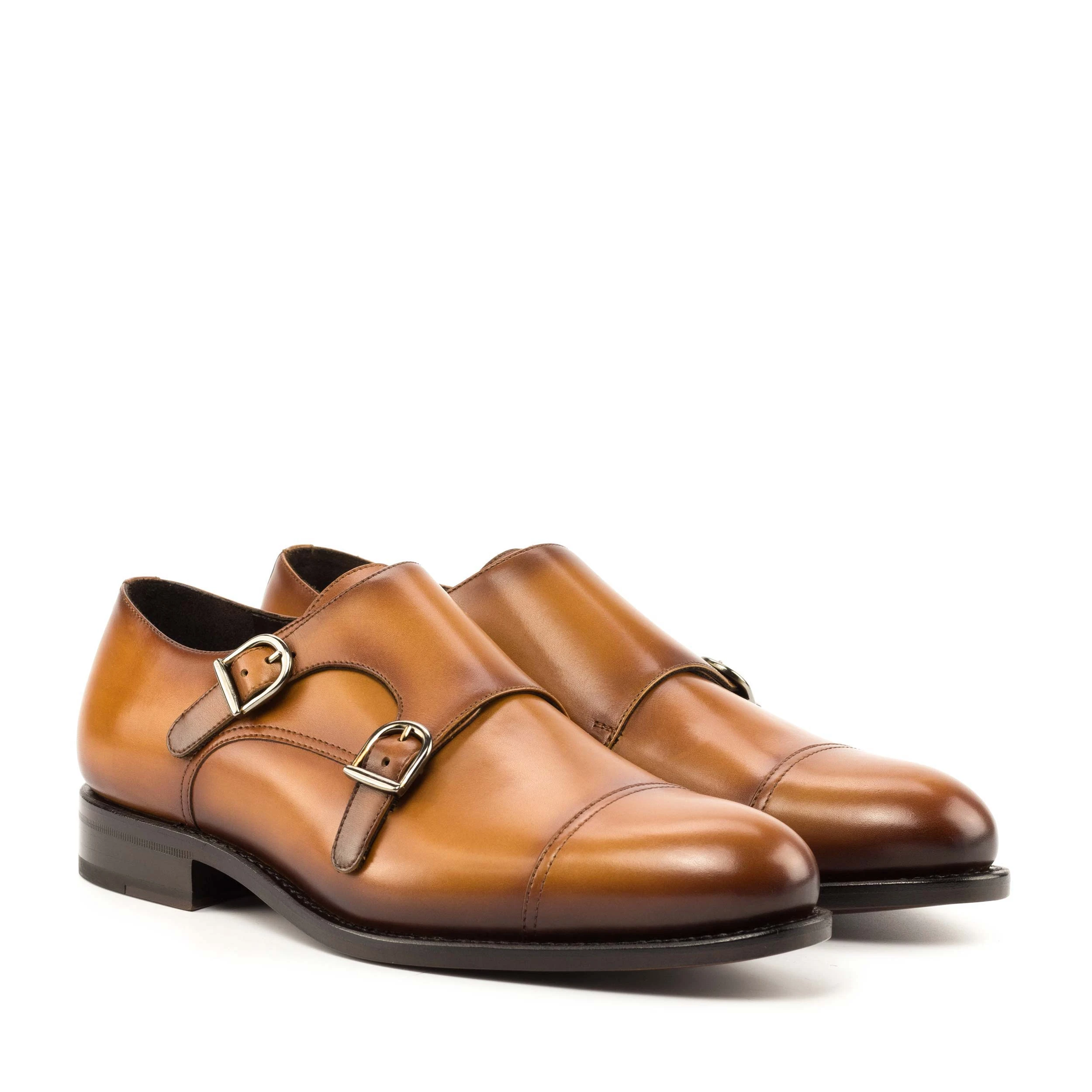 Brown Double Monk Shoe Brown Double Monk Shoe