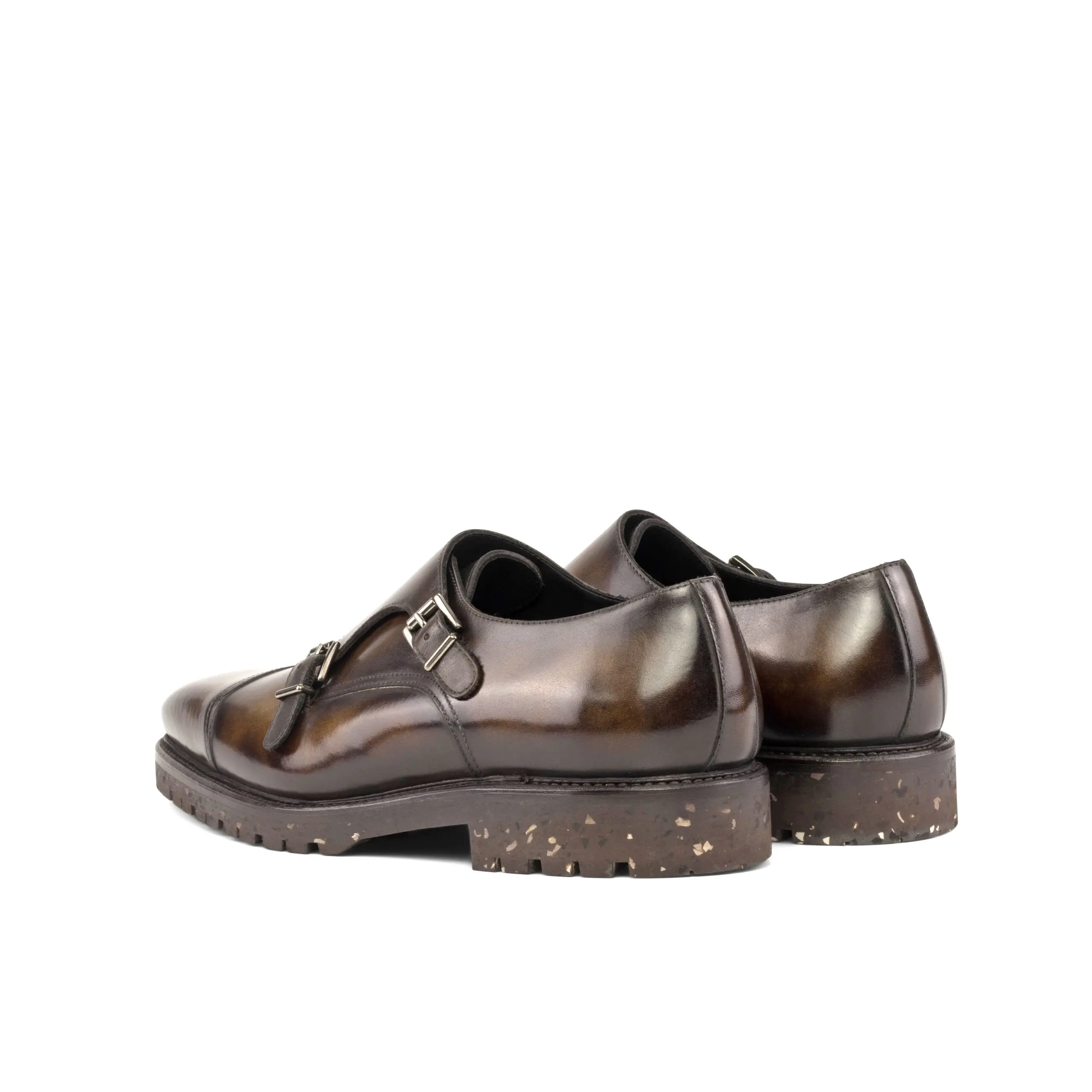 Brown Double Monk Shoe Brown Double Monk Shoe