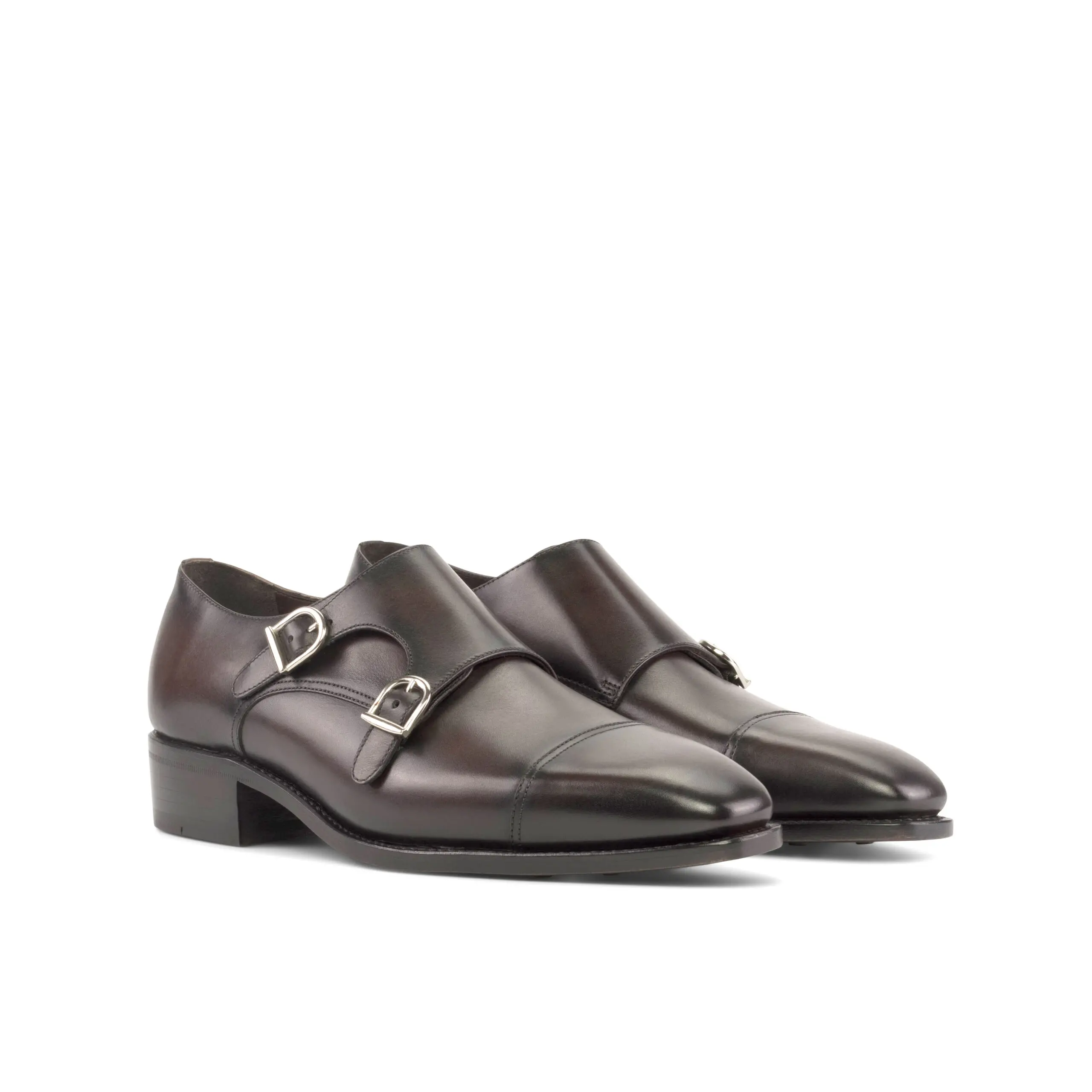 Brown Double Monk Shoe Brown Double Monk Shoe