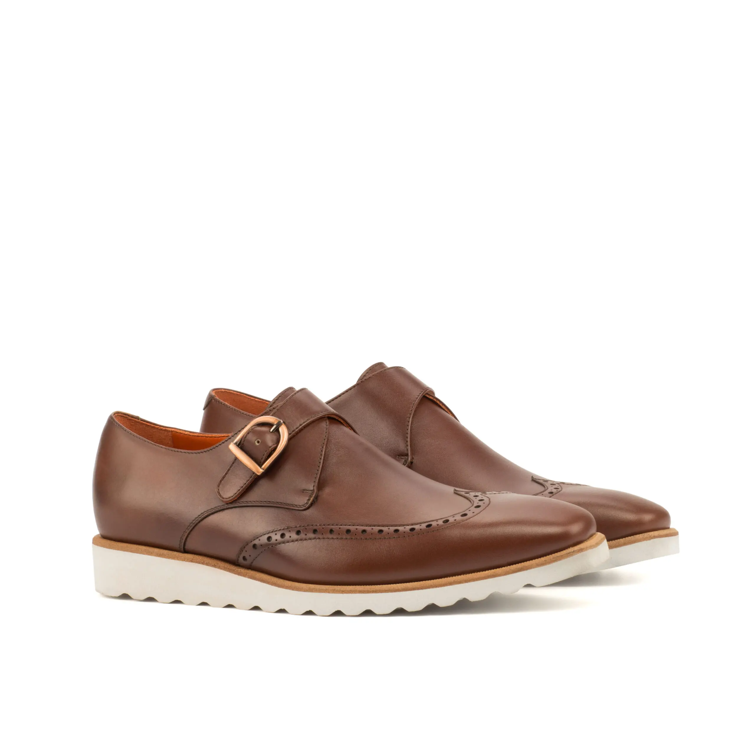 Brown Single Monk Shoe Brown Single Monk Shoe