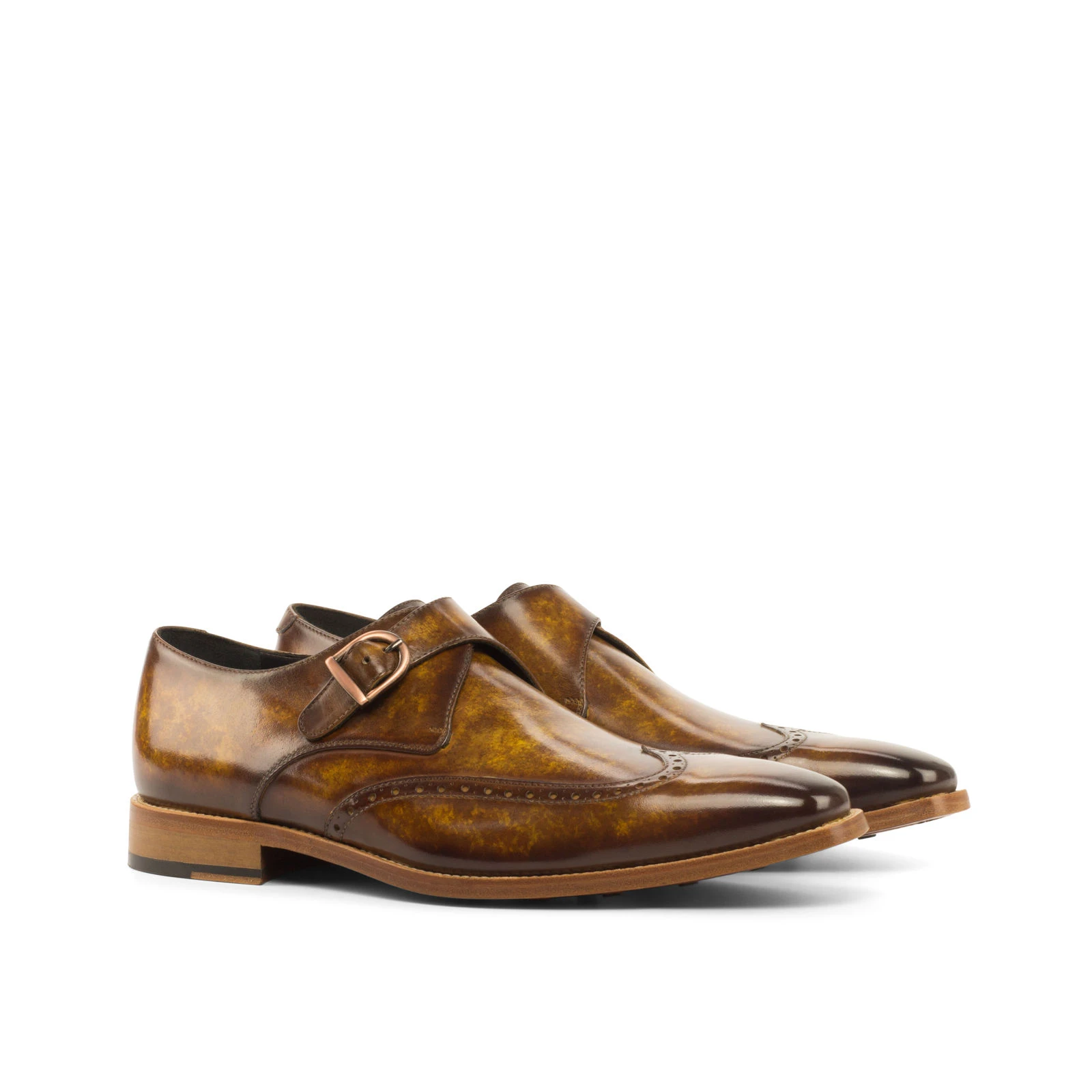 Brown Single Monk Shoe Brown Single Monk Shoe