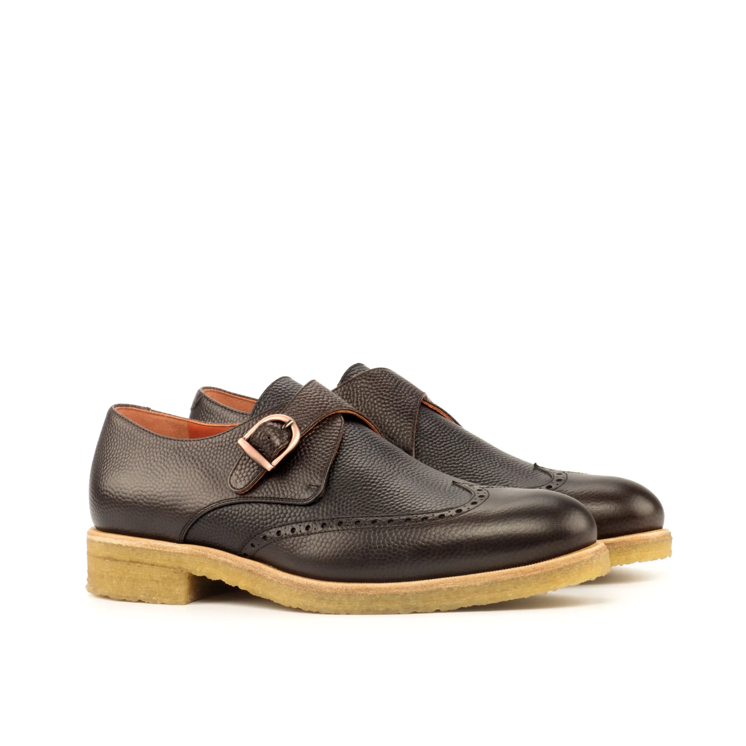 Black Single Monk Shoe Black Single Monk Shoe