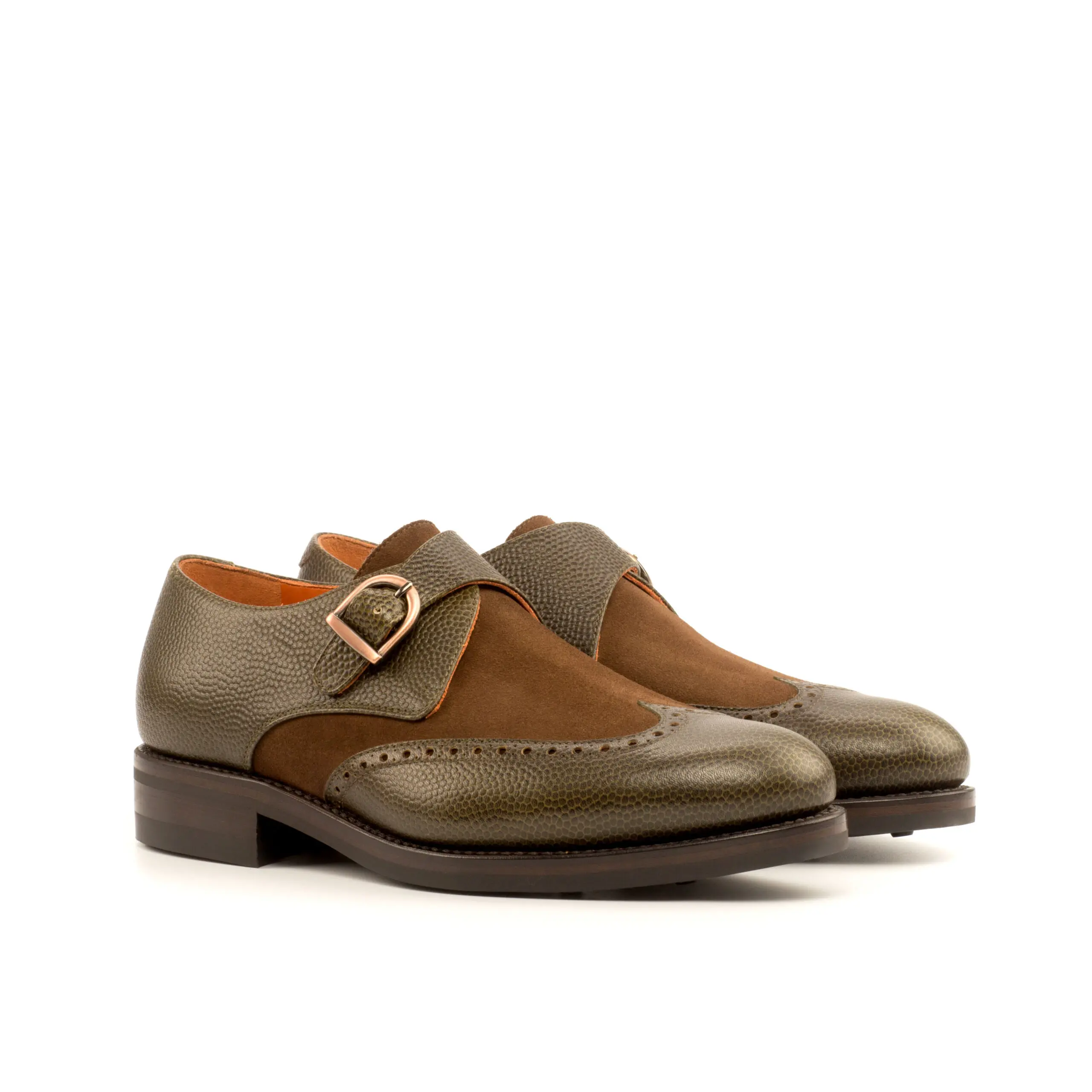 Brown Single Monk Shoe Brown Single Monk Shoe