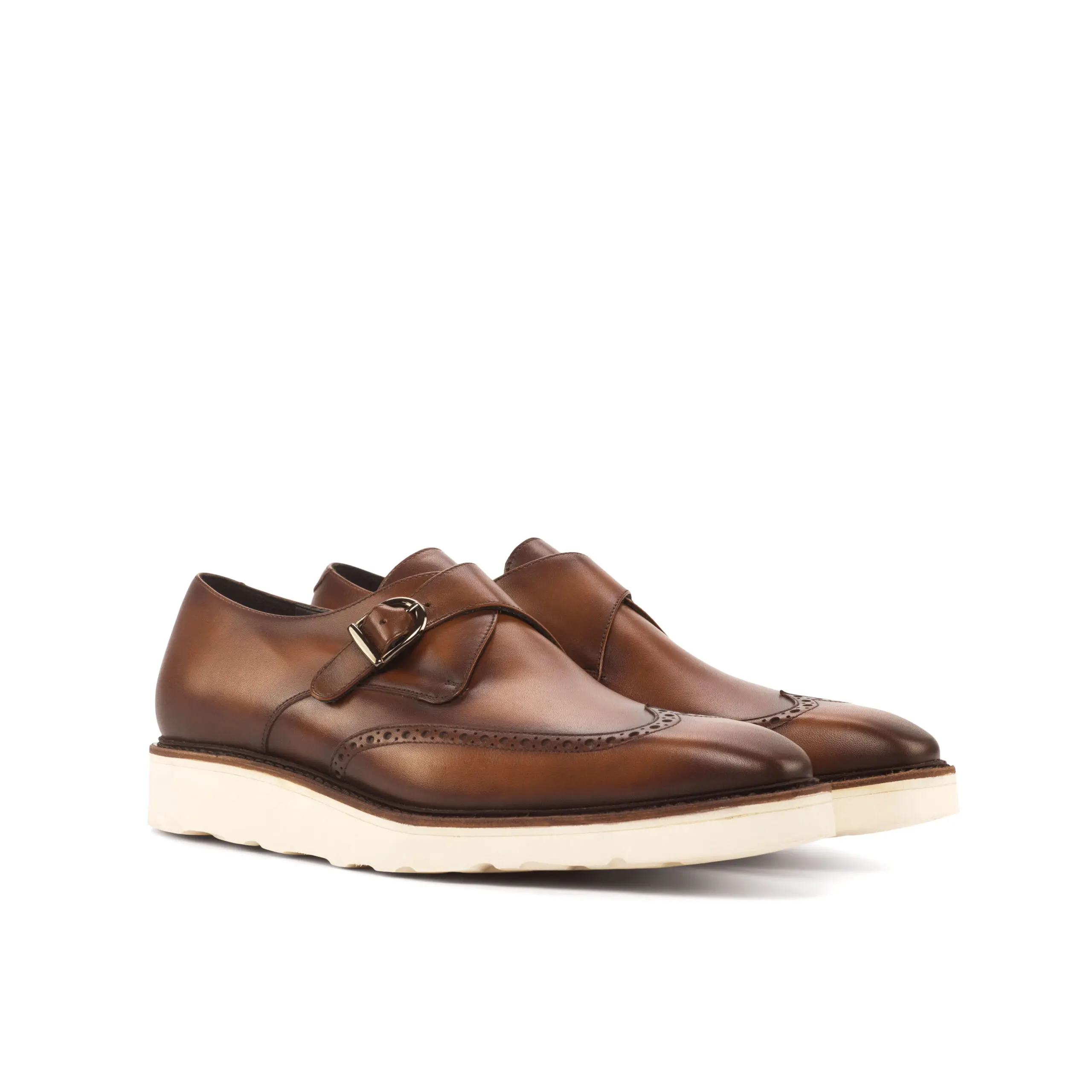 Brown Single Monk Shoe Brown Single Monk Shoe