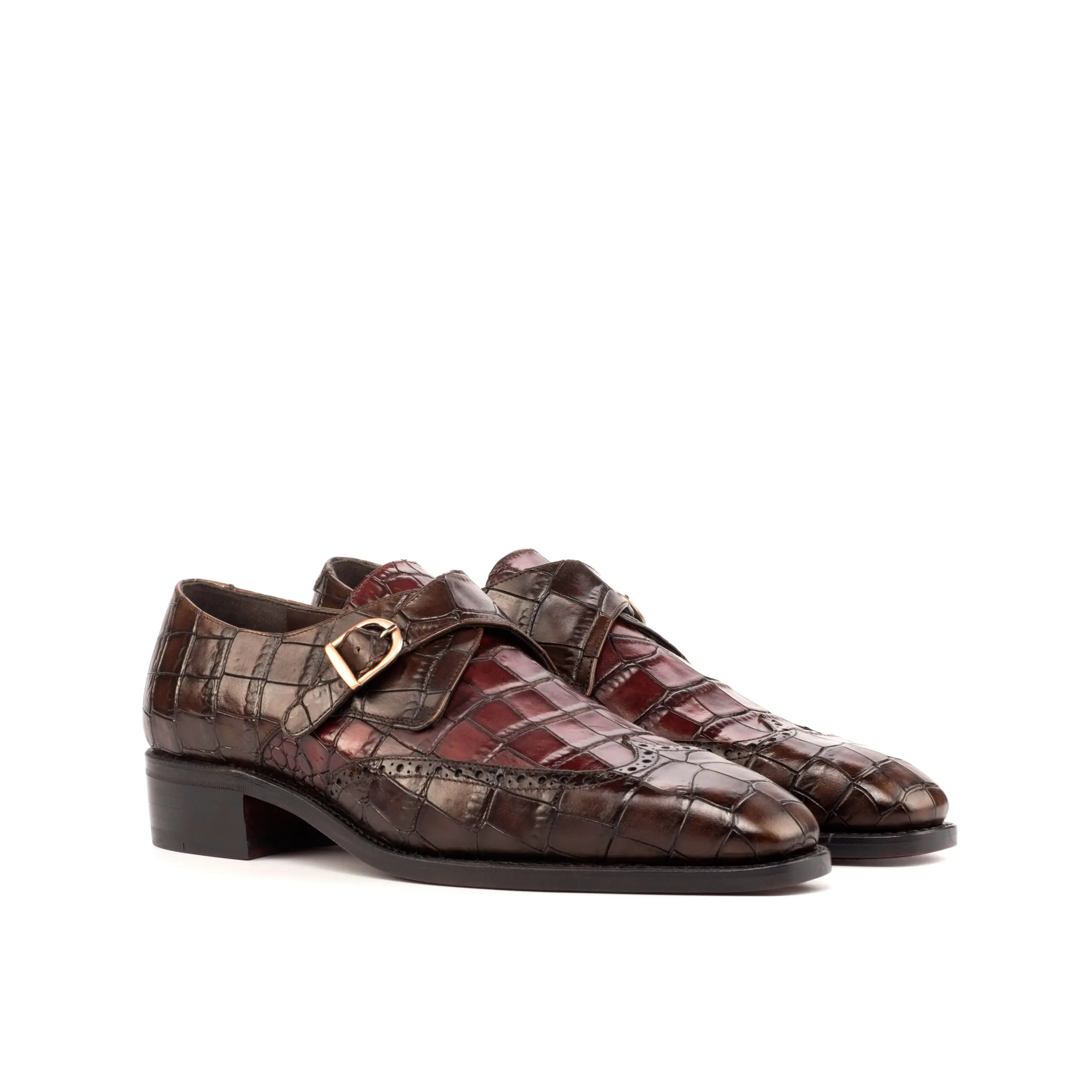 Brown Single Monk Shoe Brown Single Monk Shoe