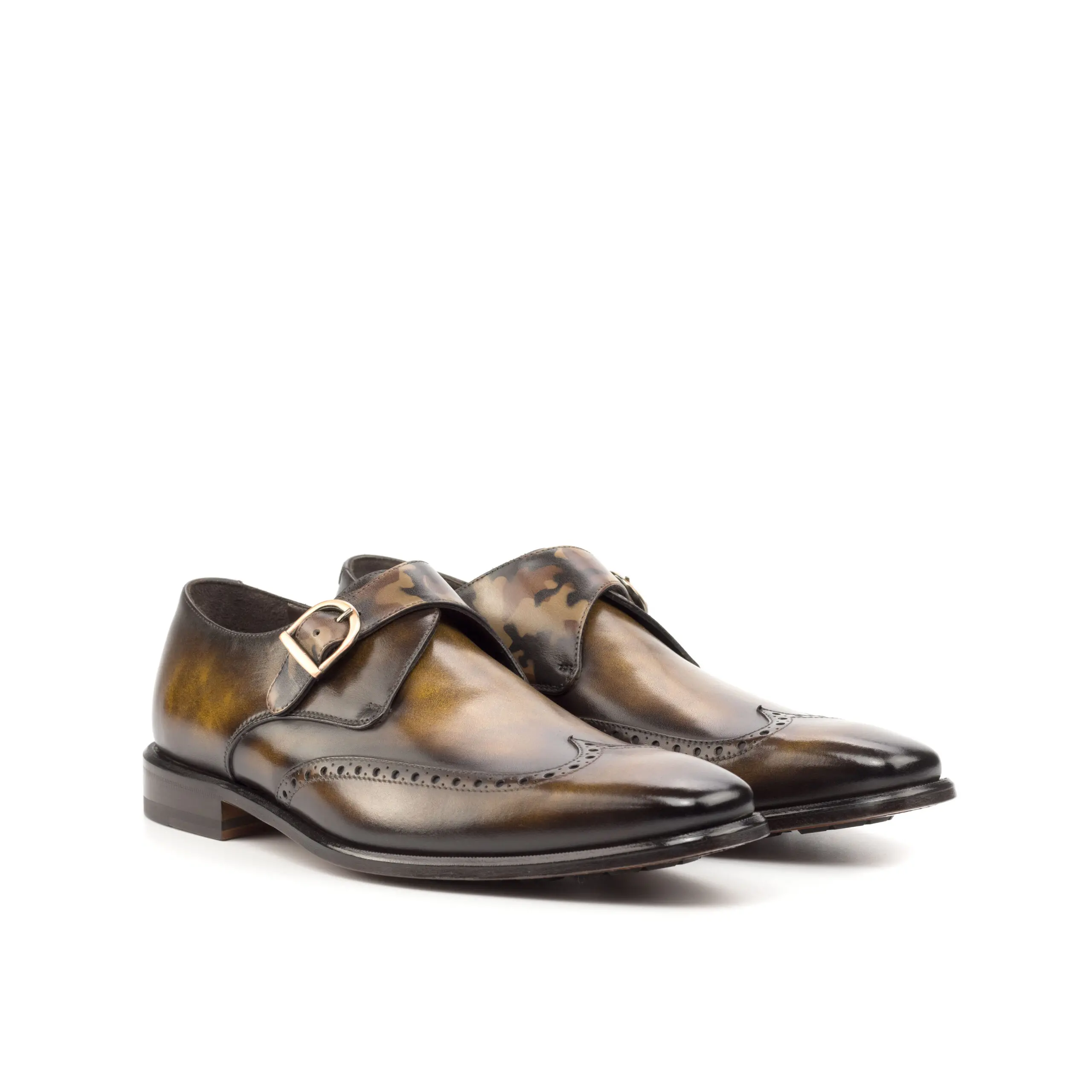 Brown Single Monk Shoe Brown Single Monk Shoe