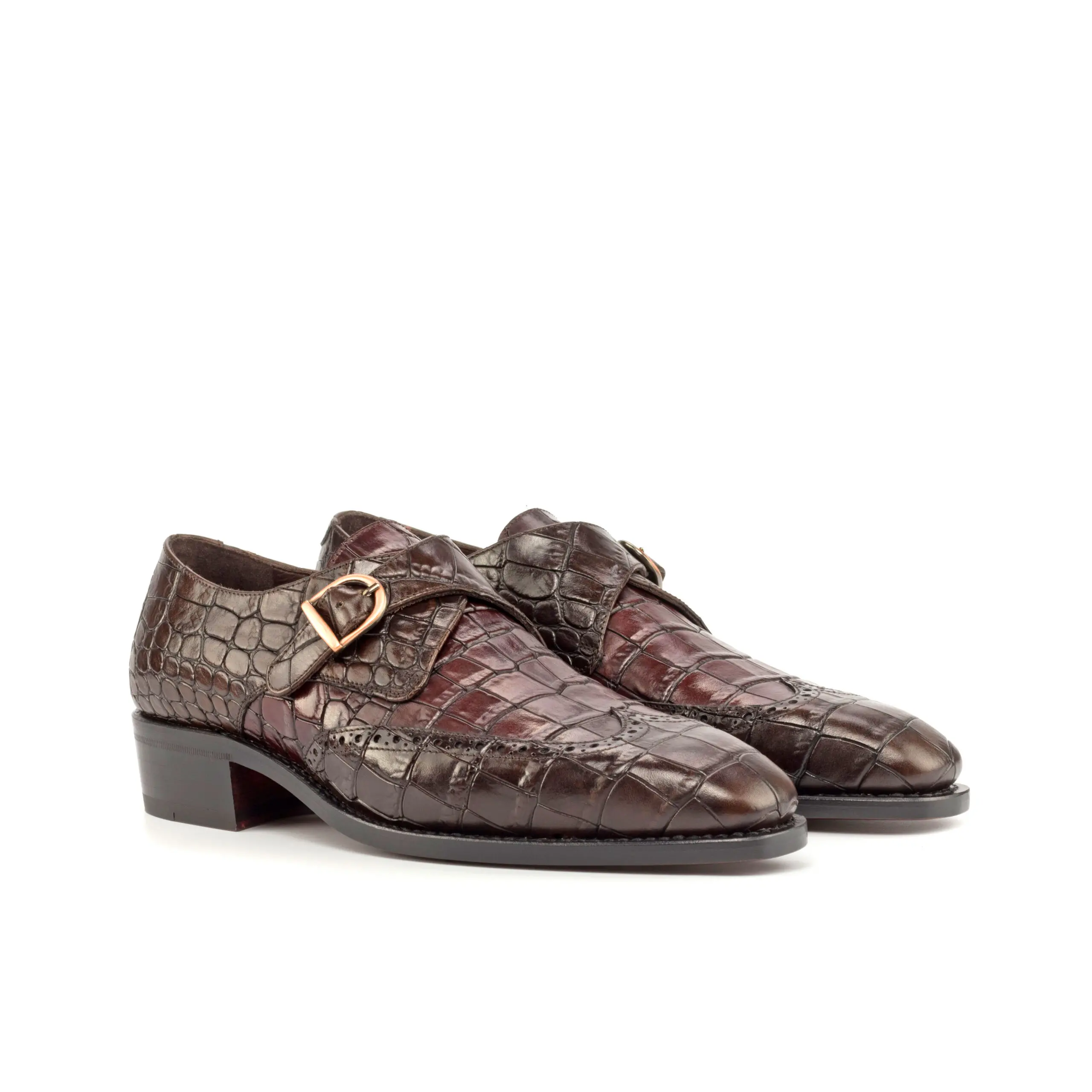 Brown Single Monk Shoe Brown Single Monk Shoe