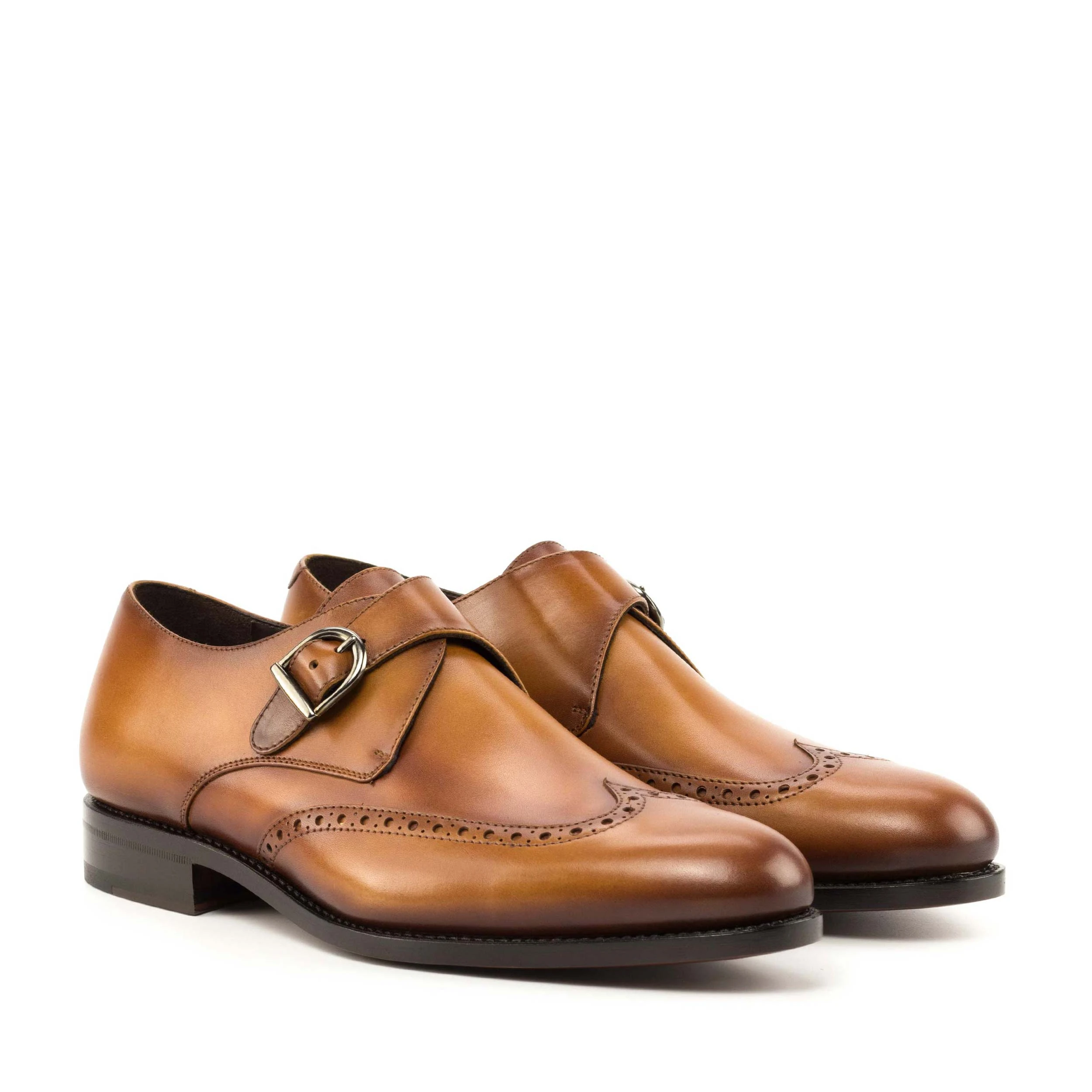 Brown Single Monk Shoe Brown Single Monk Shoe