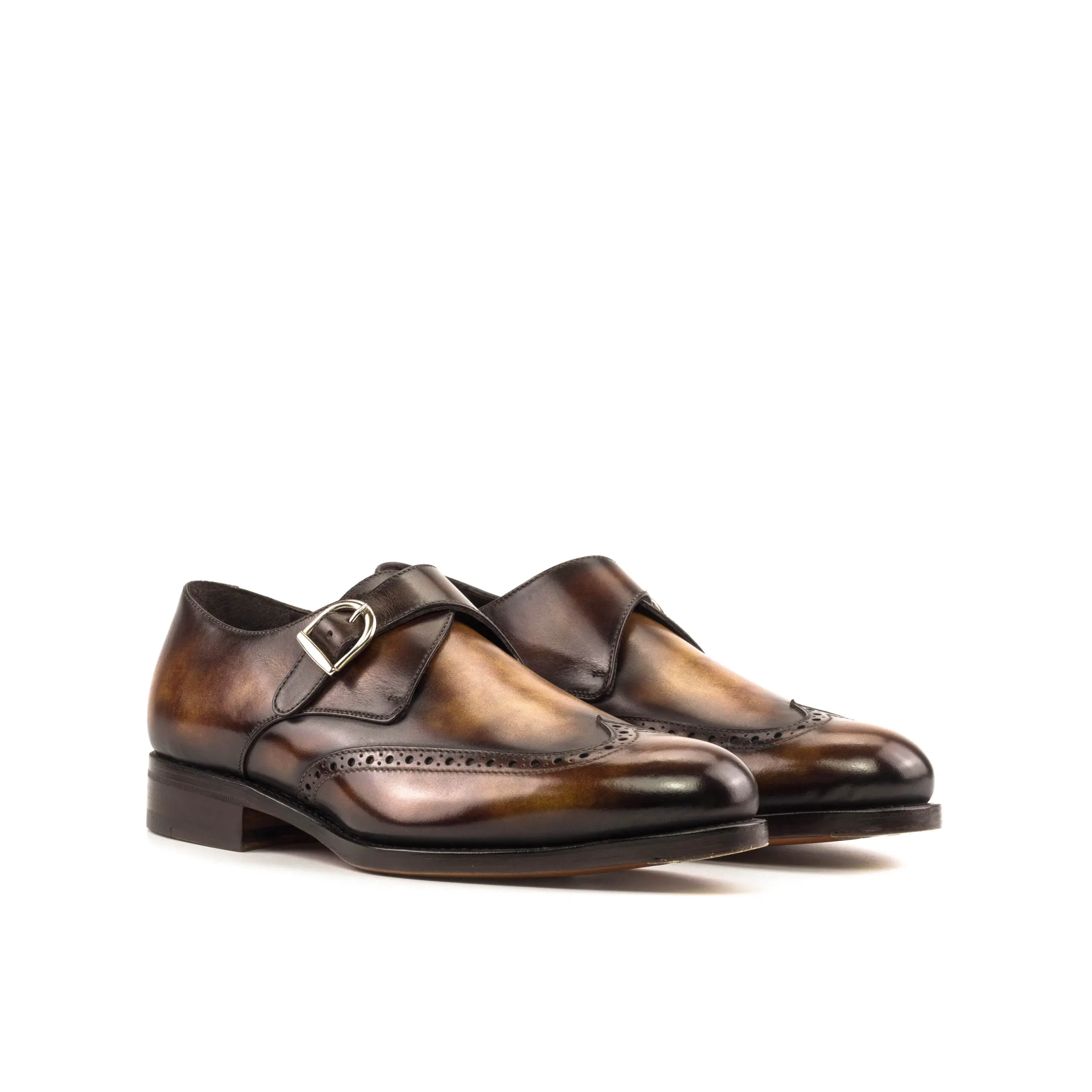 Burgundy Single Monk Shoe Burgundy Single Monk Shoe