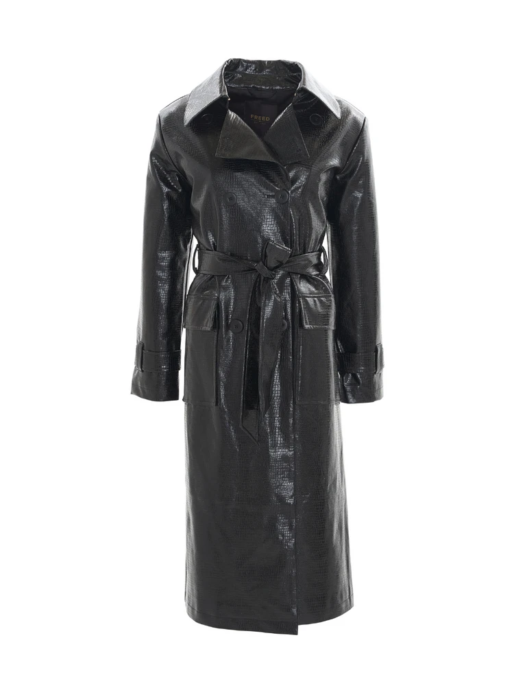 Freed-Gina-Croc-Faux-Fur-Coat faux fur