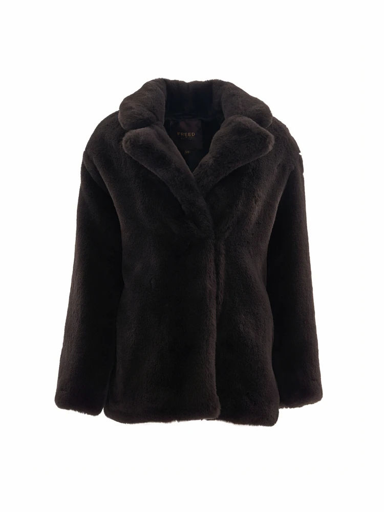 Freed-Riley-Coal-Black-Faux-Fur-Coat faux fur