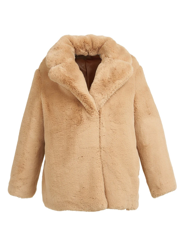Freed-Riley-Sand-Faux-Fur-Coat faux fur