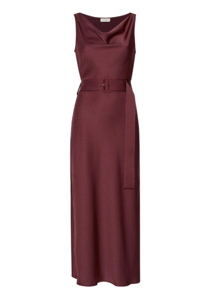Lapointe Satin Bias Belted Maxi Dress