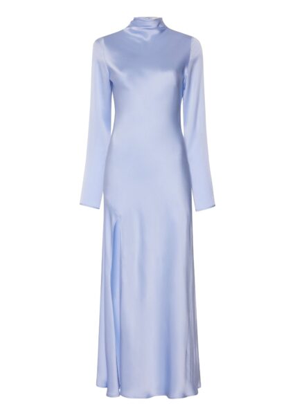 Lapointe Satin Bias Dress With Slit