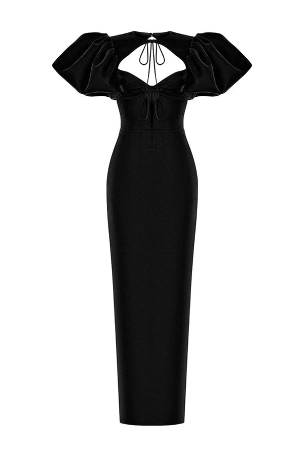 Rasario-Satin-Draped-Off-The-Shoulders-Long-Midi-Dress Rasario Satin Draped Off-The-Shoulders Long Midi Dress