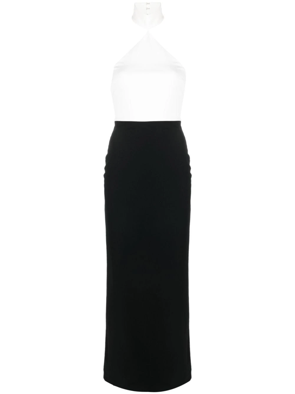 Solace-London-Blanca-halterneck-maxi-dress Solace London Black Blanca halterneck maxi dress