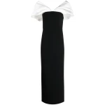 Solace-London-Dakota-off-shoulder-dress Solace London Black Dakota off-shoulder dress