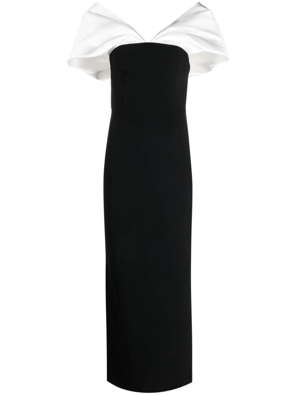 Solace-London-Dakota-off-shoulder-dress Solace London Black Dakota off-shoulder dress
