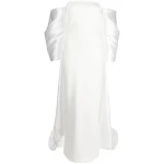 Solace-London-Kyla-off-shoulder-maxi-dress Solace London White Kyla off-shoulder maxi dress