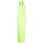 Solace London Green The Amari crêpe gown