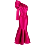 Solace-London-The-Heyam-maxi-flared-dress Solace London Pink The Heyam maxi flared dress