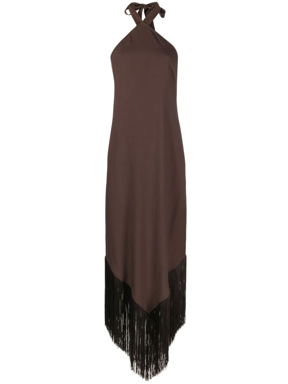 Taller-Marmo-Nina-fringed-halterneck-maxi-dress Taller Marmo dress
