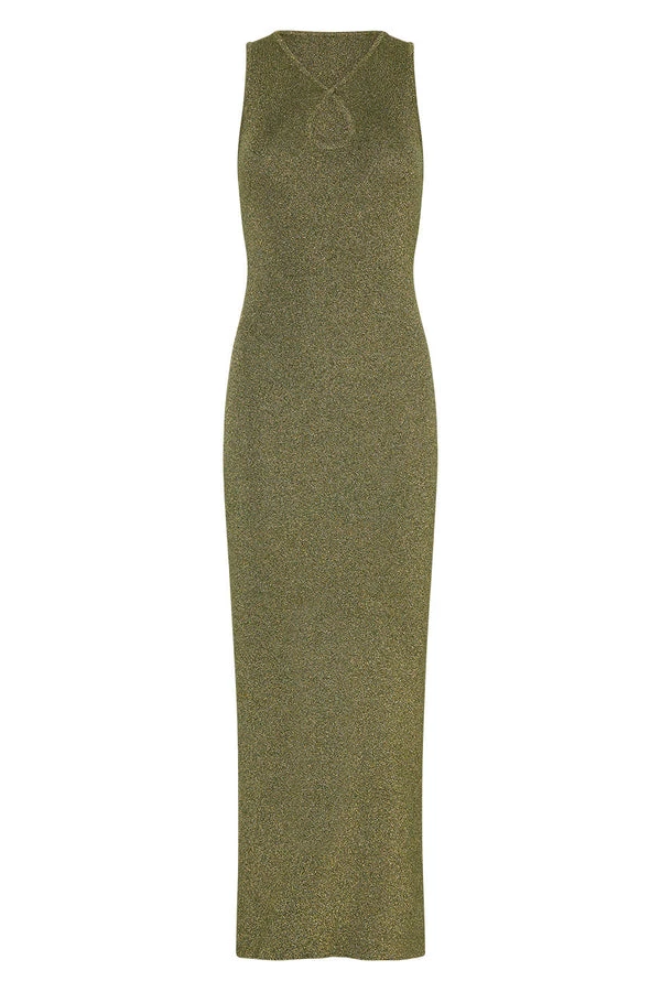Posse-The-label-Roslyn-Dress-Olive-Sparkle Posse The label dress