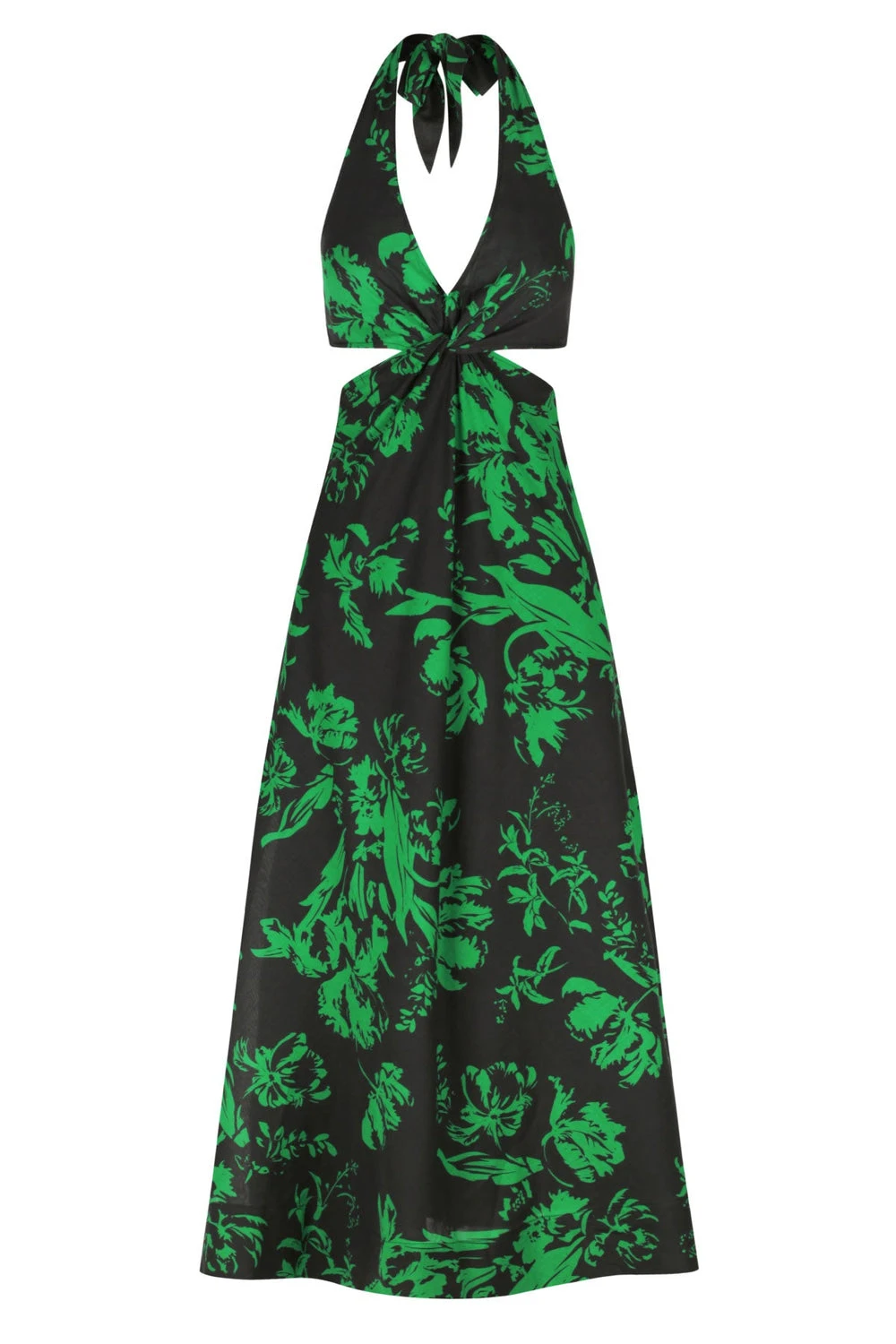 Shona-Joy-Hiva-Twist-Front-Halter-Midi-Dress Shona Joy dress