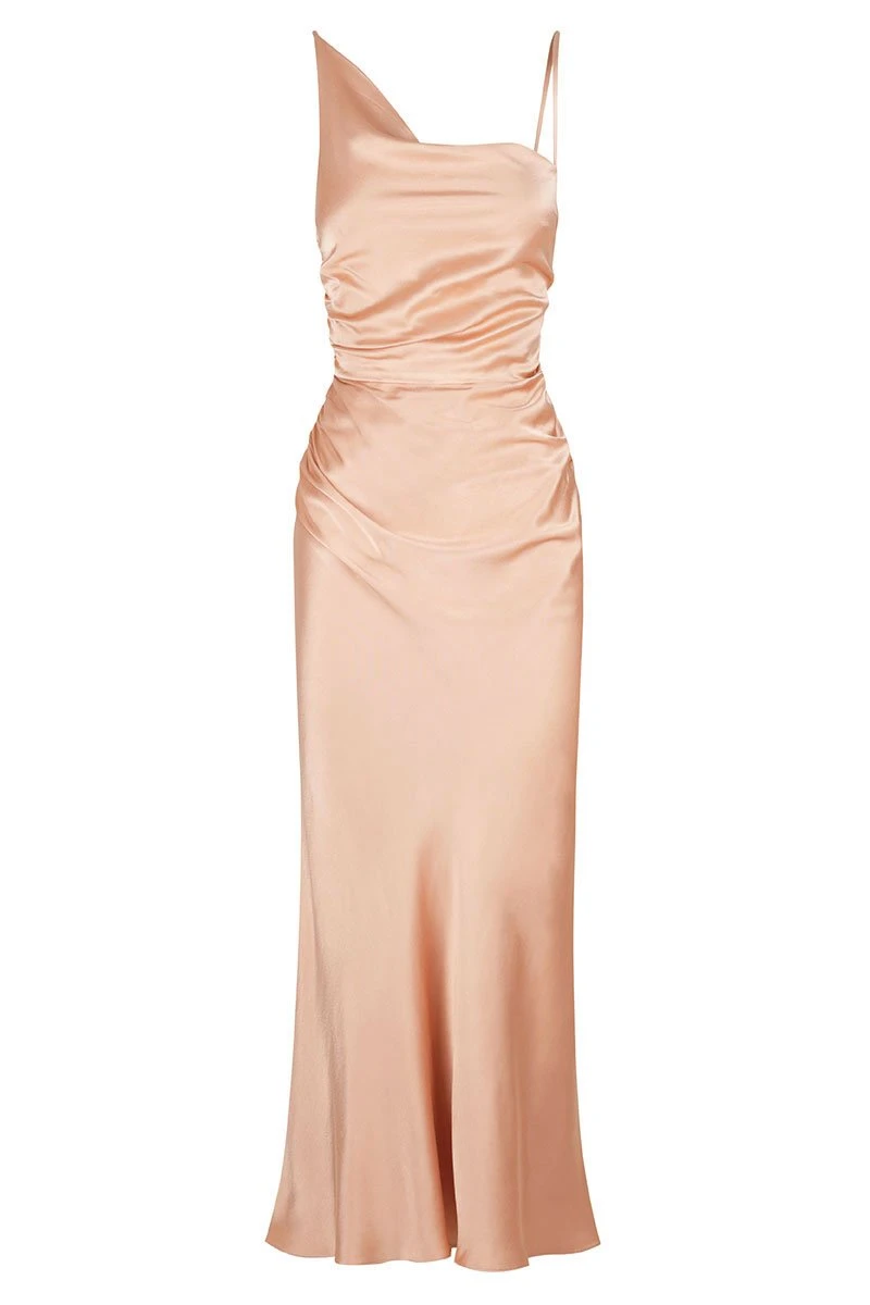 Shona-Joy-La-Lune-Asymmetrical-Bias-Cowl-Midi-Dress-Desert-Rose Shona Joy dress