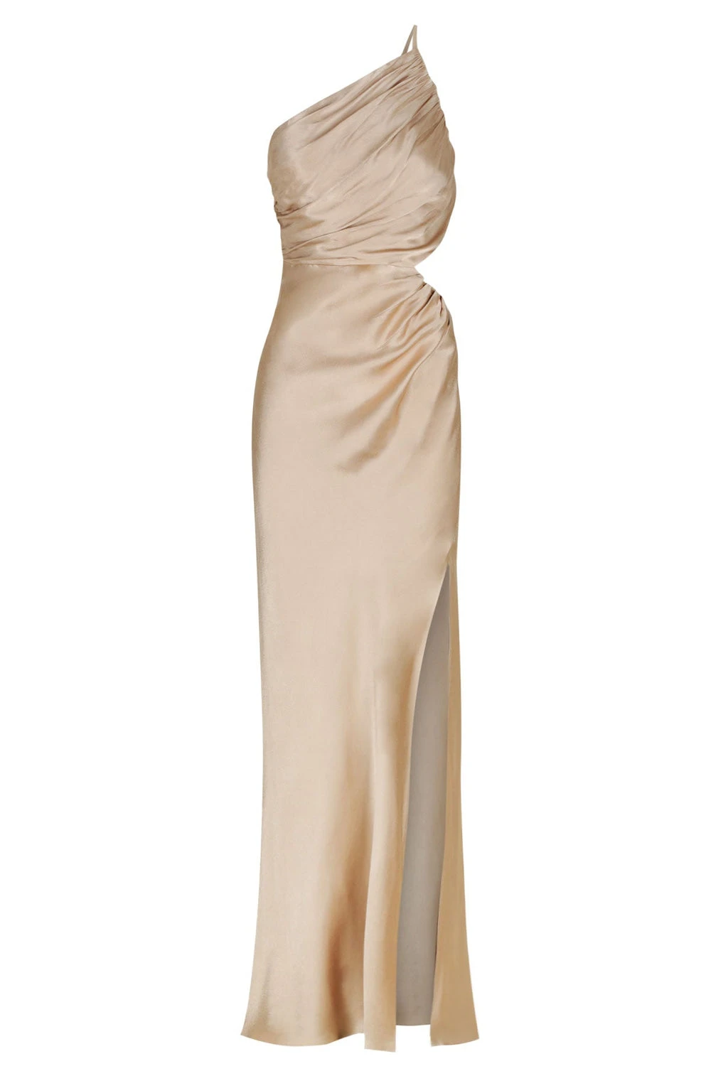Shona-Joy-La-Lune-Asymmetrical-Gathered-Maxi-Dress-Gold Shona Joy dress