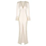 Shona-Joy-La-Lune-Frill-Cuff-Bias-Midi-Dress-Cream Shona Joy dress