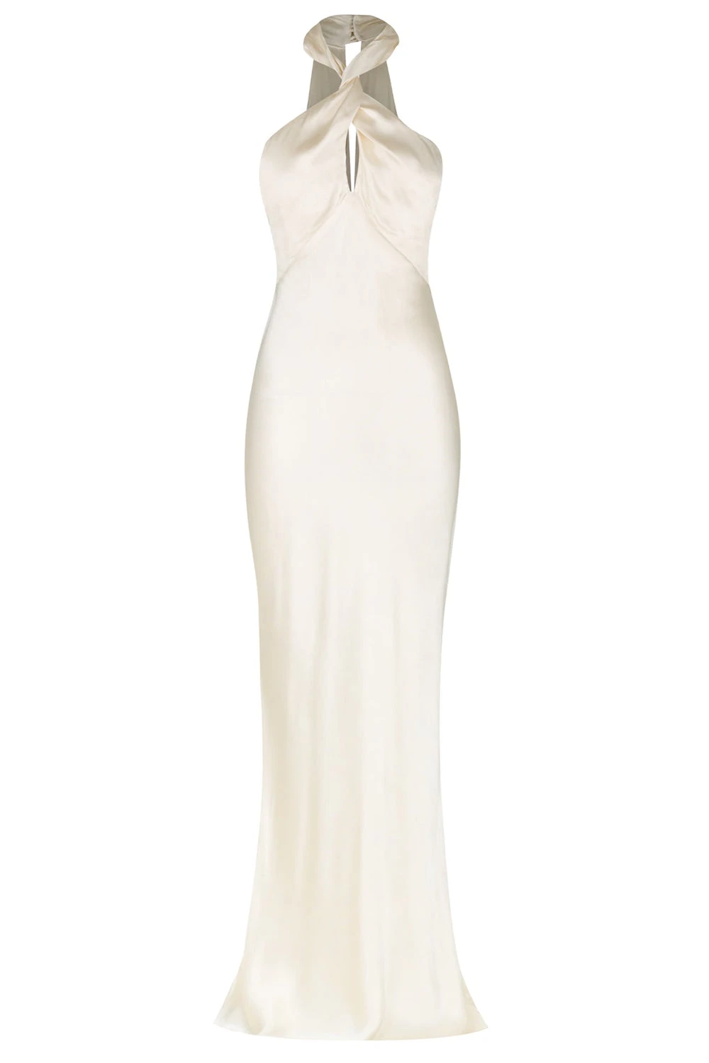 Shona-Joy-La-Lune-High-Neck-Twist-Maxi-Dress-Cream Shona Joy dress