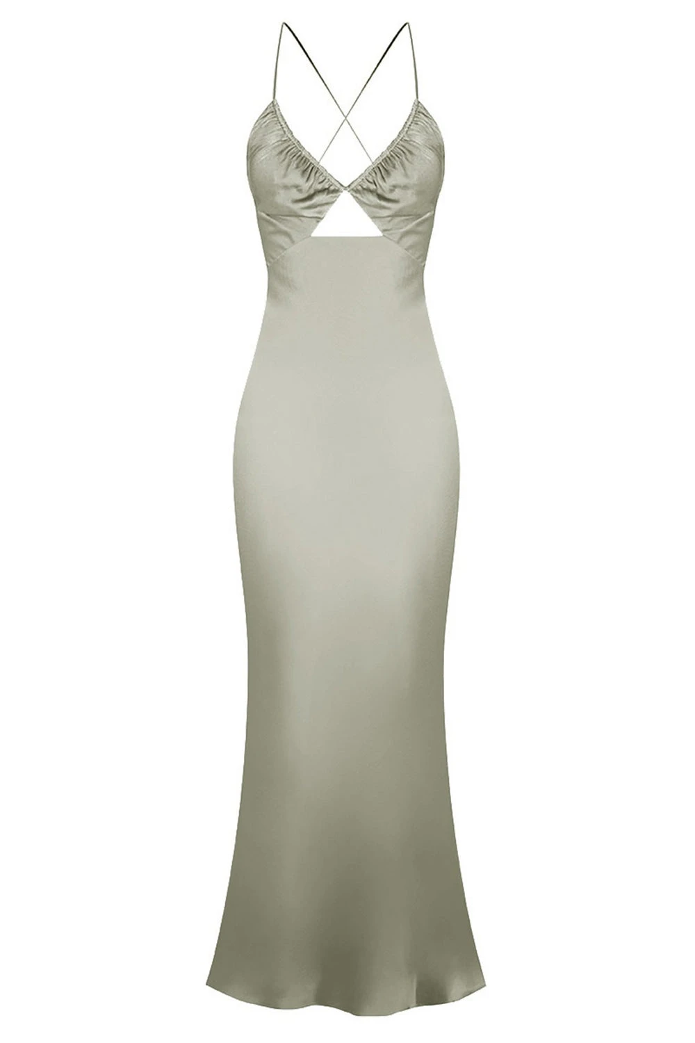 Shona-Joy-La-Lune-Ruched-Bodice-Midi-Dress-Sage Shona Joy dress