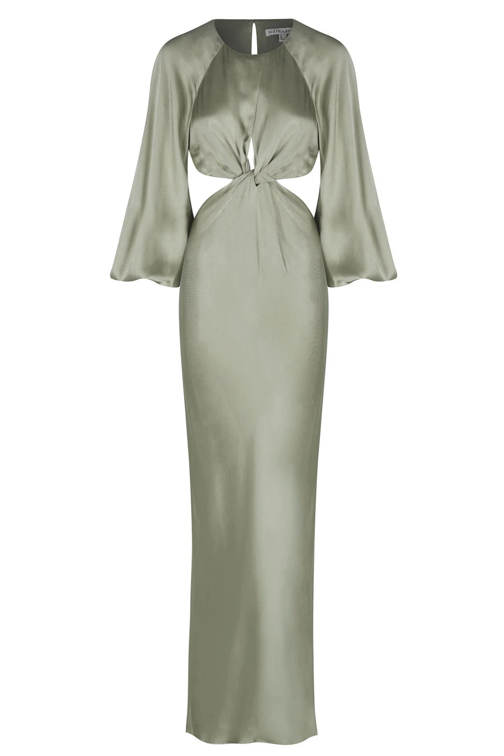 Shona-Joy-La-Lune-Twist-Front-Cut-Out-Maxi-Dress-Sage Shona Joy dress