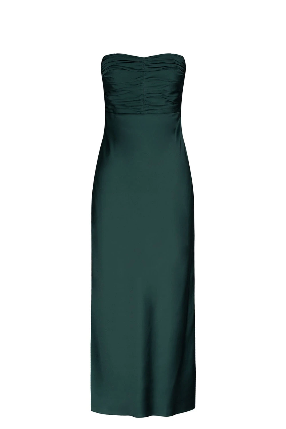 Shona-Joy-Luxe-Strapless-Ruched-Bodice-Midi-Dress-Emerald Shona Joy dress