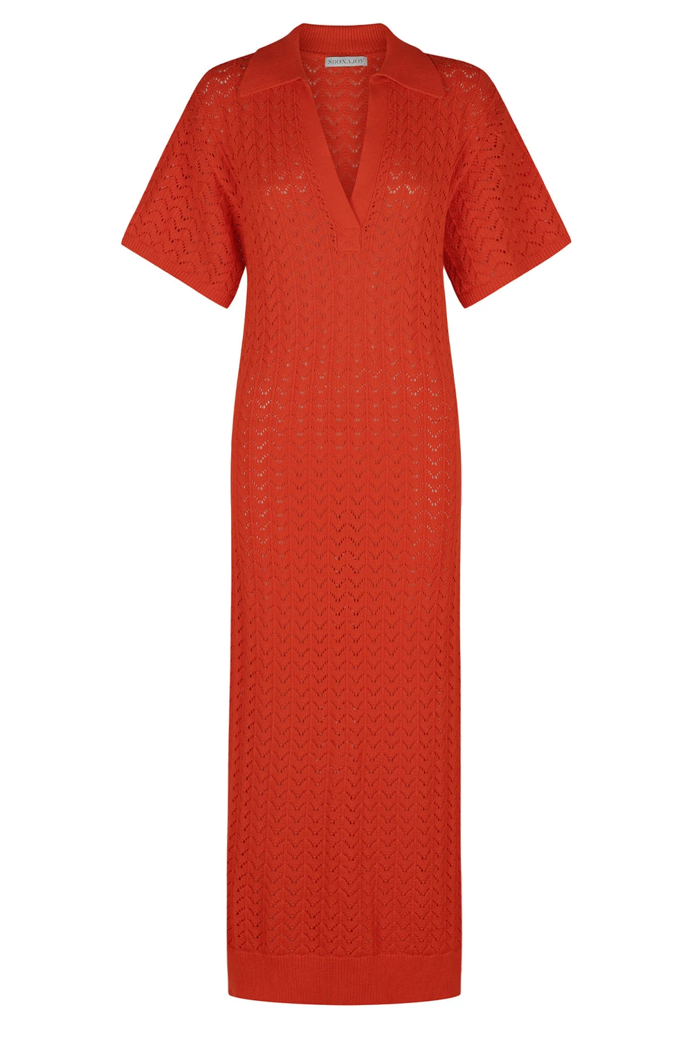 Shona-Joy-Mikala-Crochet-Polo-Midi-Dress-Hibiscus Shona Joy dress
