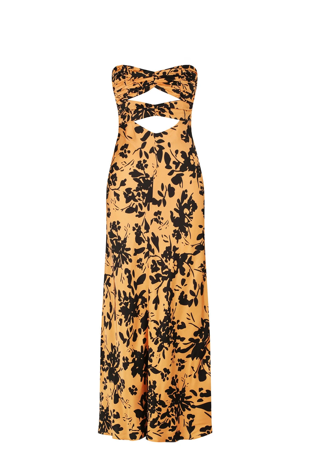 Shona-Joy-Solare-Strapless-Cut-Out-Ruched-Midi-Dress Shona Joy dress