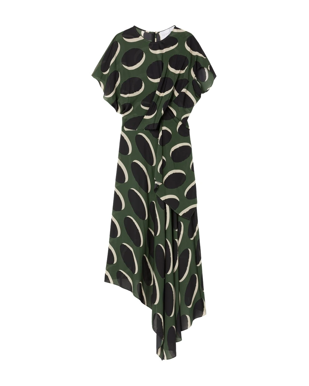 AZ FACTORY Draped Asymmetric Dress Khaki Macaroon30531 nobg AZ FACTORY Draped Asymmetric Dress Khaki Macaroon30531 nobg