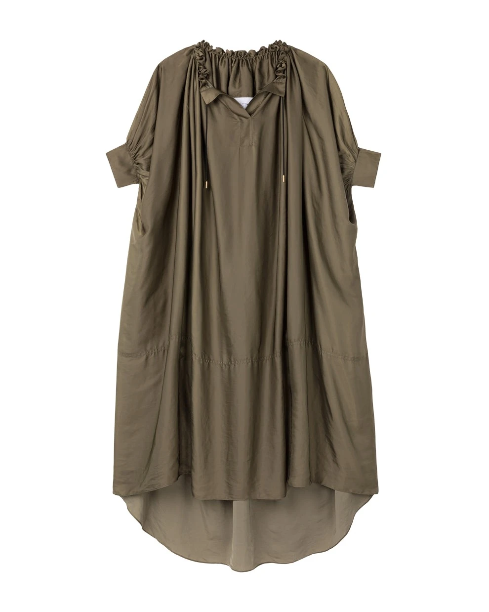 AZ FACTORY Ruched Neckline Kaftan Khaki71110 nobg AZ FACTORY Ruched Neckline Kaftan Khaki71110 nobg