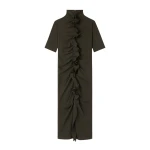AZ FACTORY Ruffled Turtleneck Dress Dark Khaki32817 nobg AZ FACTORY Ruffled Turtleneck Dress Dark Khaki32817 nobg