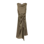 AZ FACTORY Sleeveless Draped Dress Khaki55182 nobg AZ FACTORY Sleeveless Draped Dress Khaki55182 nobg