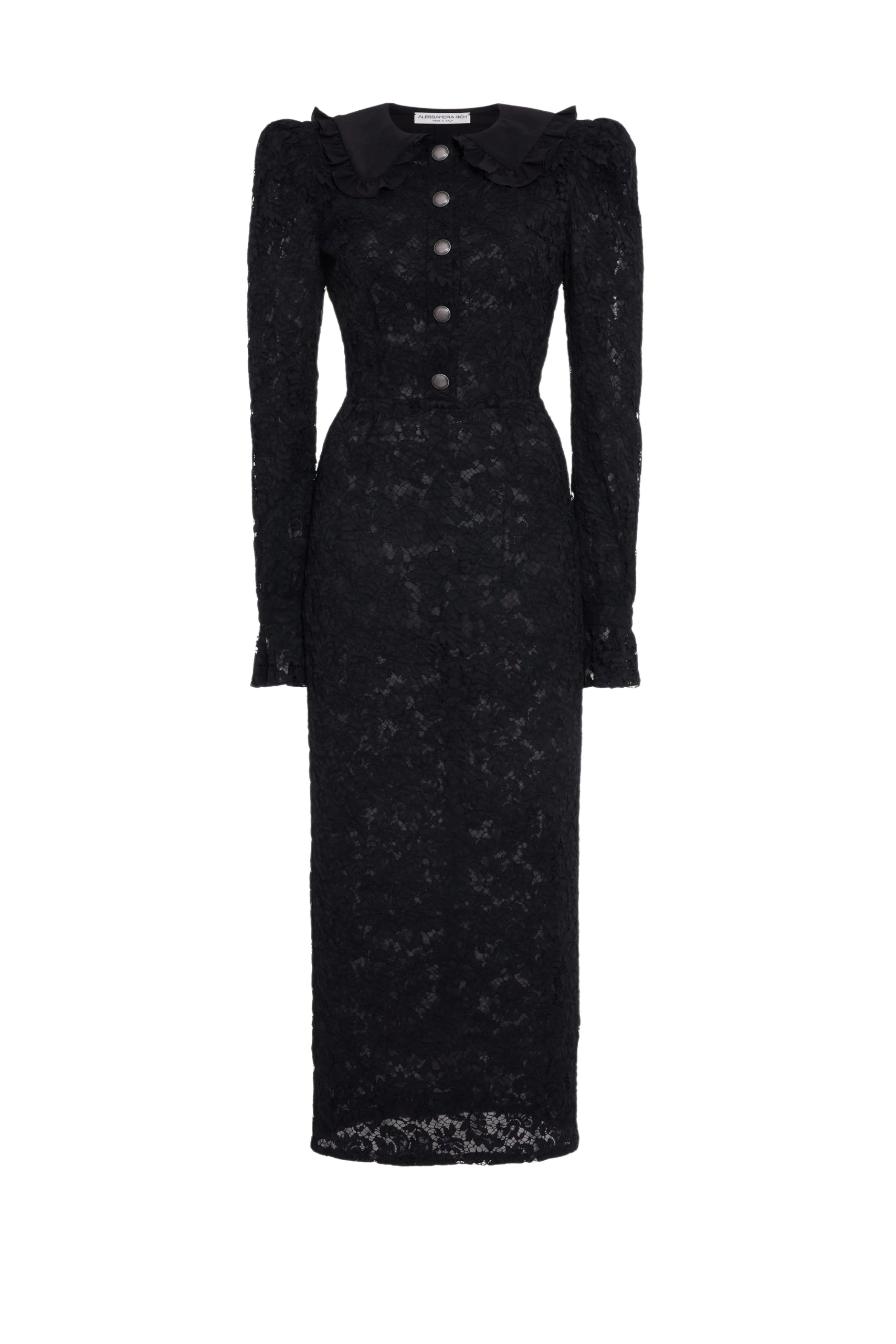 Alessandra Rich Lace Dress With Collar And Buttons scaled22081 nobg Alessandra Rich Lace Dress With Collar And Buttons scaled22081 nobg
