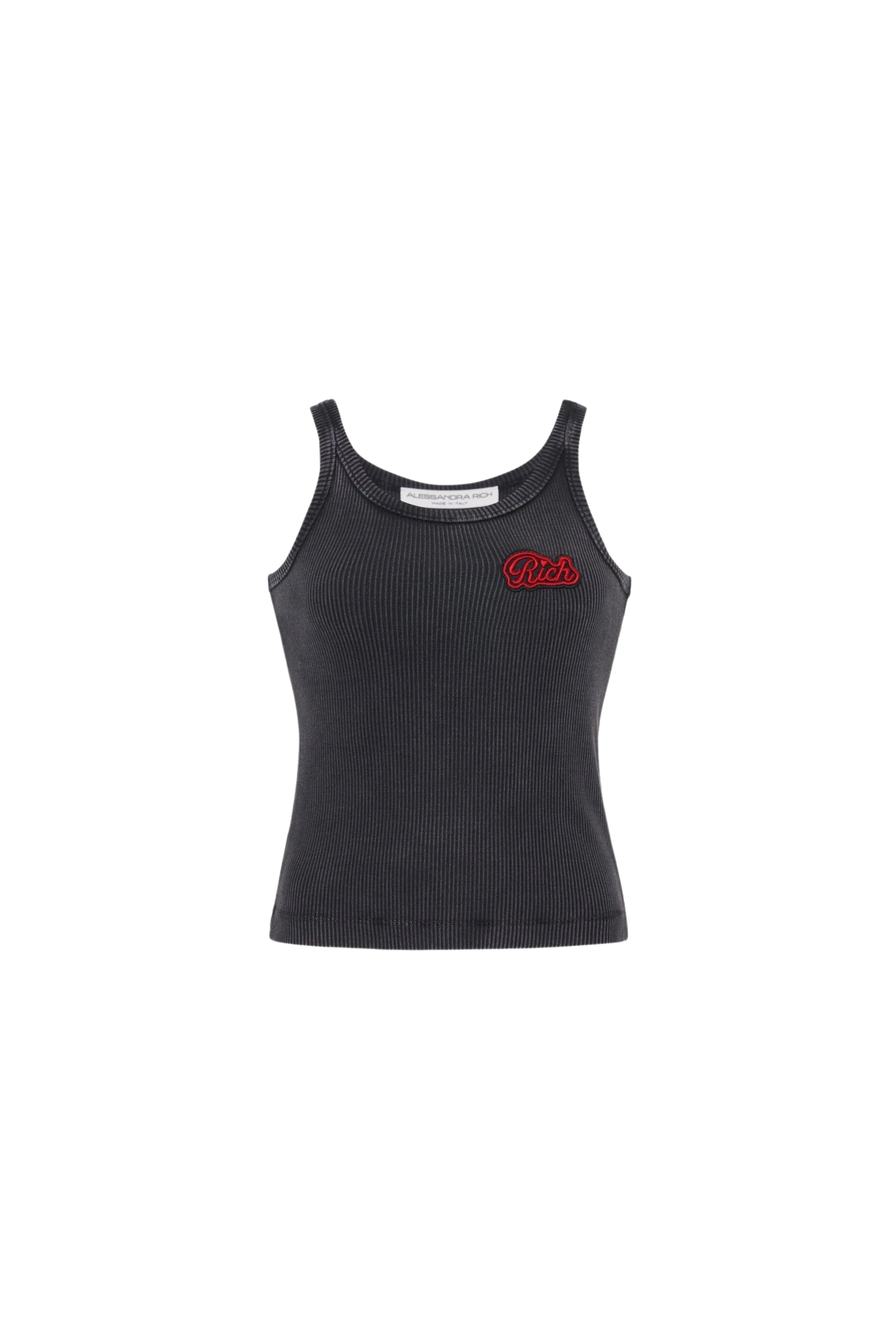 Alessandra Rich Ribbed Jersey Tank Top With Patch scaled80302 nobg Alessandra Rich Ribbed Jersey Tank Top With Patch scaled80302 nobg