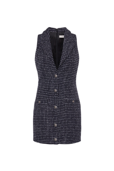 Alessandra Rich Sequin Checked Tweed Sleeveless Mini Dress scaled80395 nobg
